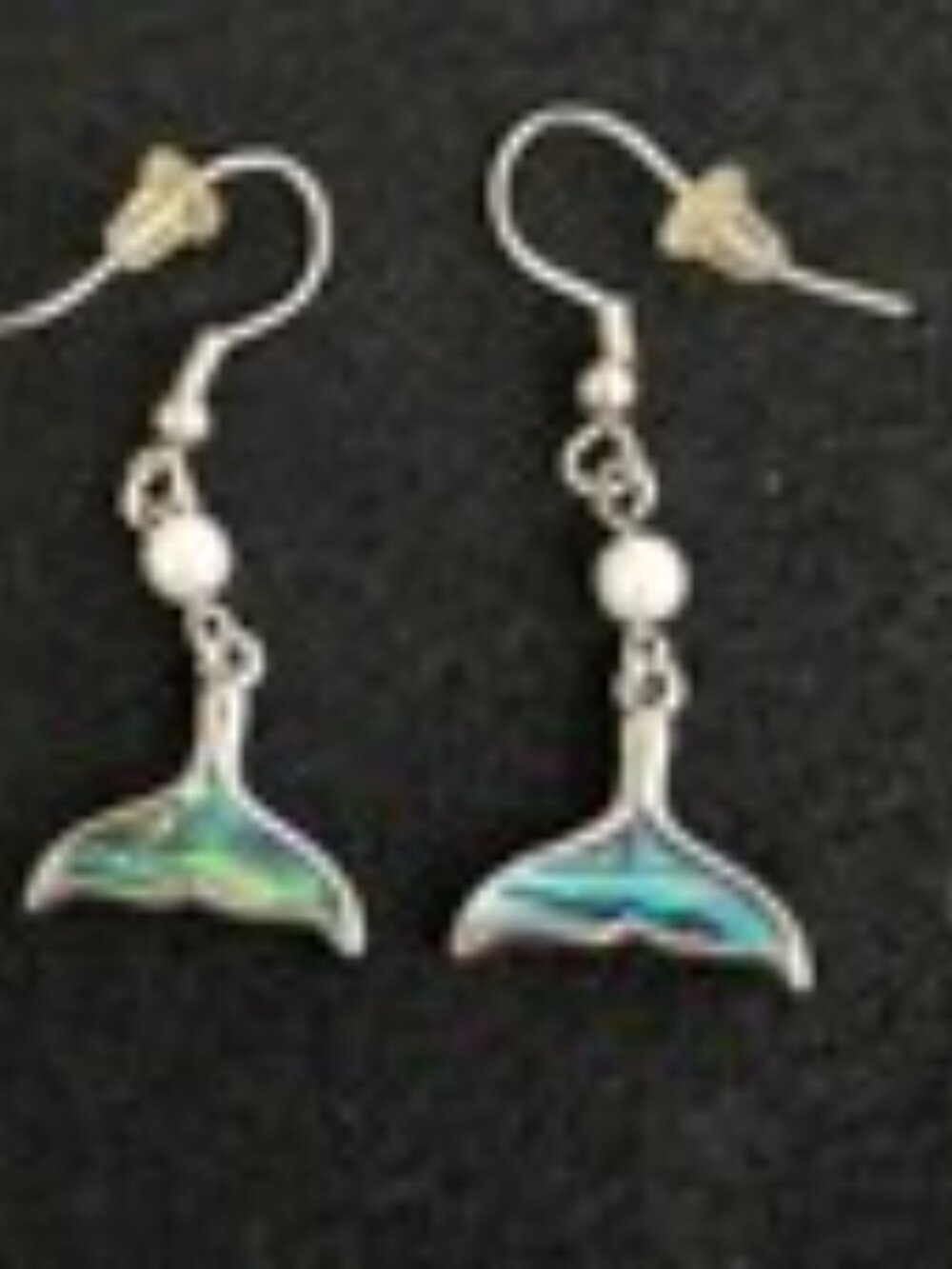 Whale Tail Fin Earrings